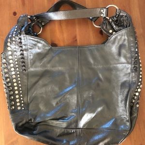 Leatherock Studded Leather Purse